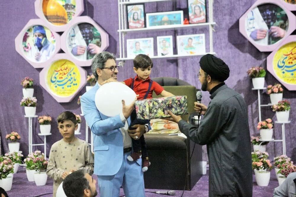 تولدی برای کوچکترین جانباز حرم شاهچراغ(ع) + عکس