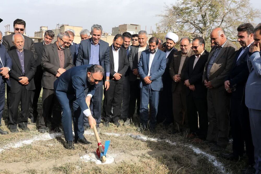 کلنگ زنی مجتمع آموزشی موقوفه ملامحمد در منطقه تبادکان