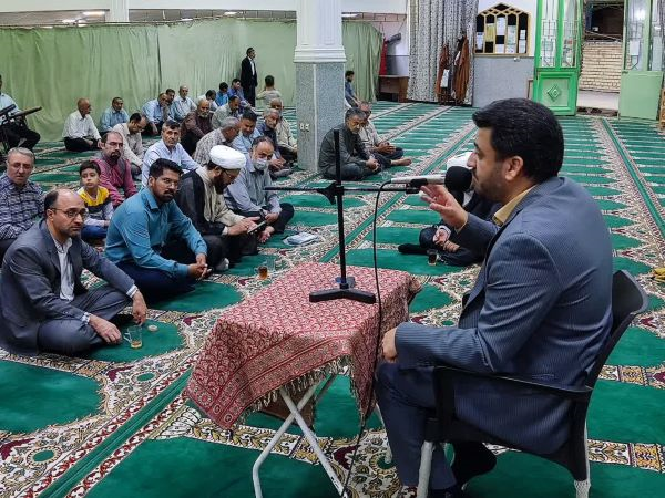 مسجدی که با همکاری بسیج و کانون فرهنگیهنری برقرار است