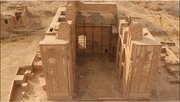 پایان حفاظت و تثبیت تزئینات کتیبه‌های آجری ایوان‌های مسجد ملک زوزن خراسان رضوی