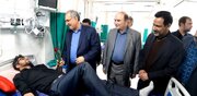 بازدید وزیر بهداشت از دو بیمارستان آران و بیدگل
