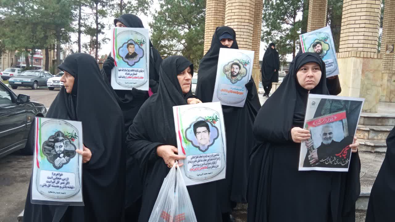 خروش دادخواهی بانوان حریم فاطمی در رشت