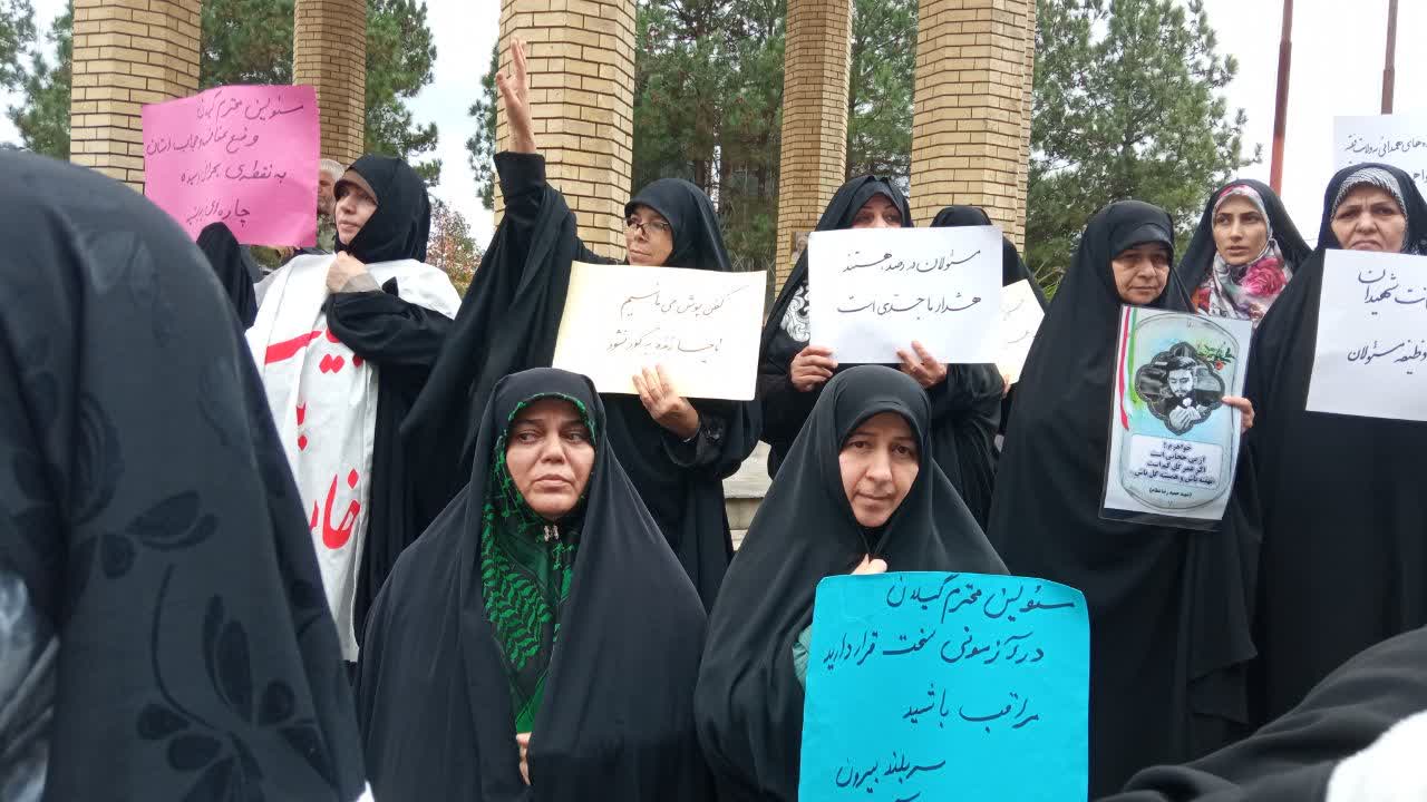 خروش دادخواهی بانوان حریم فاطمی در رشت