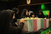 تشییع پیکر شهدای گمنام در شهرستان بروجرد