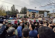 تشییع پیکر مطهر ۳ شهید گمنام در شهرستان بروجرد