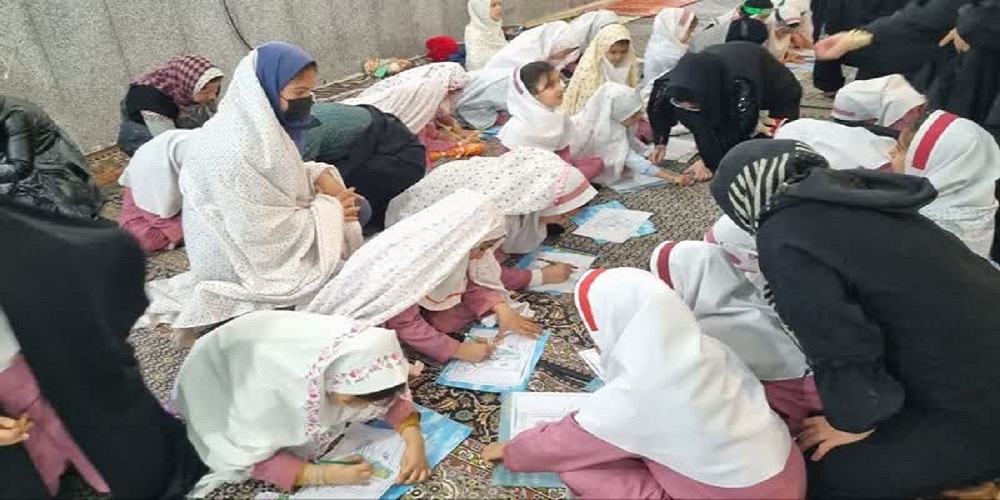 برگزاری مسابقه نقاشی با موضوع حضرت زهرا(س) /حضور ۱۰۰ دانش آموز در سوگ ریحانه