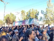 تشییع پیکر ۲ شهید حمله تروریستی راسک و ۱۲ شهید گمنام در مشهد