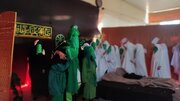 اجرای تئاتر «وداع با یاس کبود» توسط دختران کانون فرهنگی عطیه