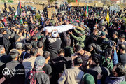 تشییع و تدفین پیکر پاک شهید گمنام در گلستان شهر بجنورد