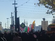 اجتماع عزاداران فاطمی و تشییع پیکر شهدای گمنام در مشهد