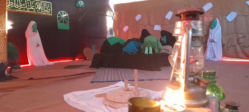 اجرای تئاتر «وداع با یاس کبود» توسط دختران کانون فرهنگی عطیه