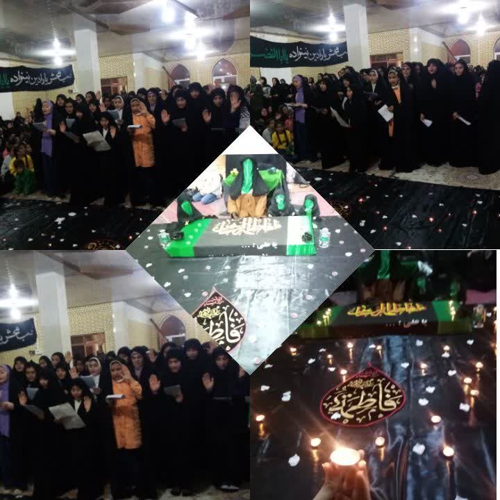 عزاداری متفاوت بچههای مسجد برای مادر سادات(س)