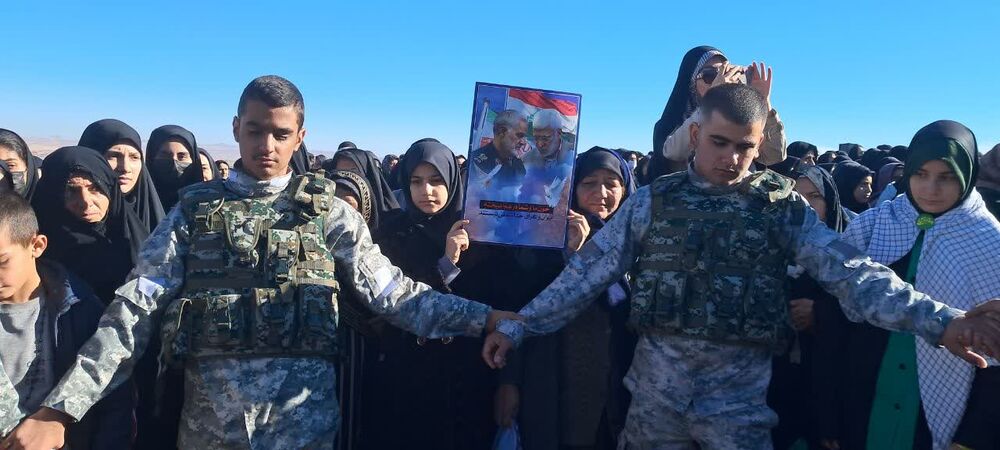 پیکر شهید گمنام در روستای قلعه خاکسپاری شد