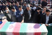 تشییع و تدفین پیکر مطهر شهید گمنام در زاهدان