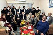 عکس| یلدای وزیر ارشاد در کنار هنرمندان گلستانی