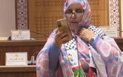 ابراز همبستگی پارلمان موریتانی با غزه / چفیه فلسطین بر گردن نمایندگان موریتانی