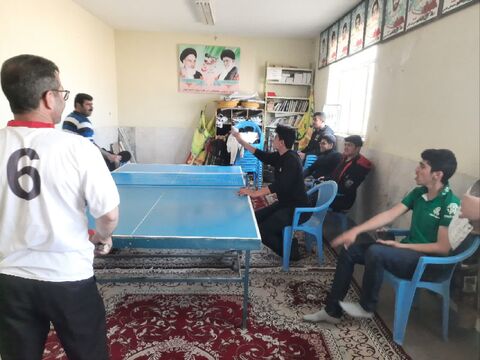 برگزاری مسابقات تنیس روی میز با حضور بچه مسجدی های روستای دزک