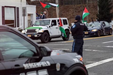 180 خودرو در حمایت از فلسطین مسیر «پترسون» تا «تینک» را پیمودند
