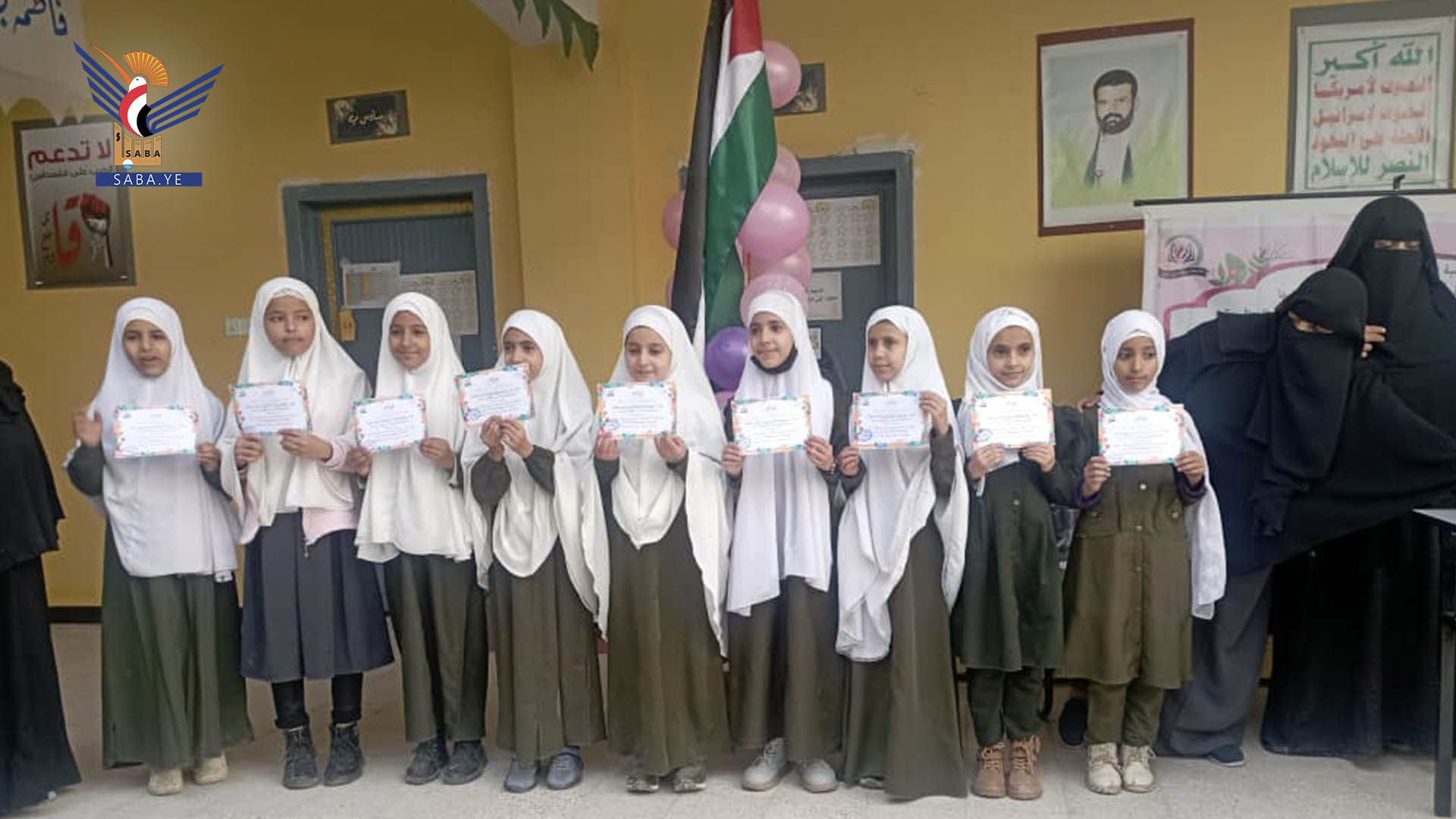 مراسم جشن سالروز میلاد حضرت زهرا(س) در مدارس صنعا+عکس