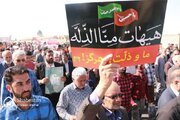 راهپیمایی مردم دارالمصلین در پی محکومیت حادثه تروریستی گلزار شهدای کرمان