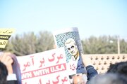 گزارش تصویری/خروش خراسان‌ جنوبی برای محکومیت حادثه تروریستی کرمان