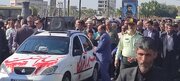 راهپیمایی مردم جیرفت در محکوم کردن حمله تروریستی در گلزار شهدای شهر کرمان