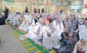 نماز باران دختران مسجدی