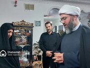 دیدار با خانواده شهید و عیادت از مجروح حادثه تروریستی کرمان توسط رئیس ستاد کانون‌های مساجد کشور