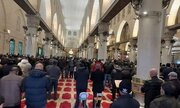 ۱۲ هزار فلسطینی نماز جمعه را در مسجد الاقصی برپا کردند+ عکس