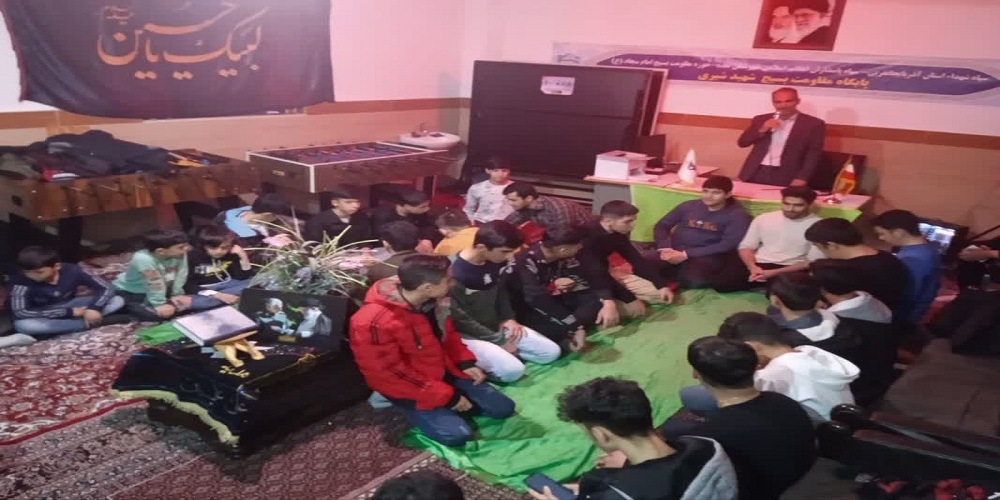 بچه مسجدیهای آذربایجان غربی در سوگ شهدای کرمان