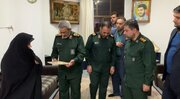 دیدار جانشین فرمانده سپاه پاسداران با خانواده فرماندهان شهید جبهه مقاومت در لنگرود