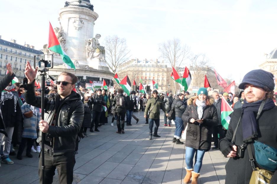راهپیمایی از پاریس تا بروکسل در حمایت از غزه+ عکس