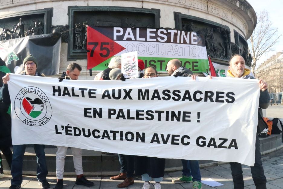 راهپیمایی از پاریس تا بروکسل در حمایت از غزه+ عکس