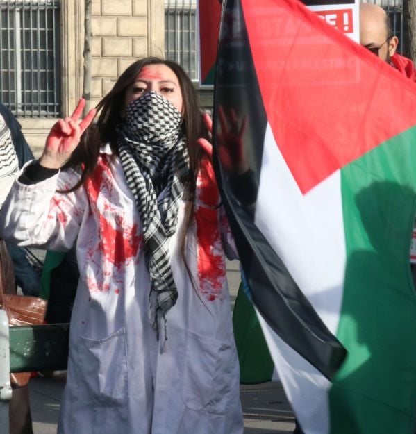 راهپیمایی از پاریس تا بروکسل در حمایت از غزه+ عکس