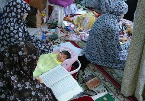 کودکان معتکف در مسجد قبا ملک شهر اصفهان