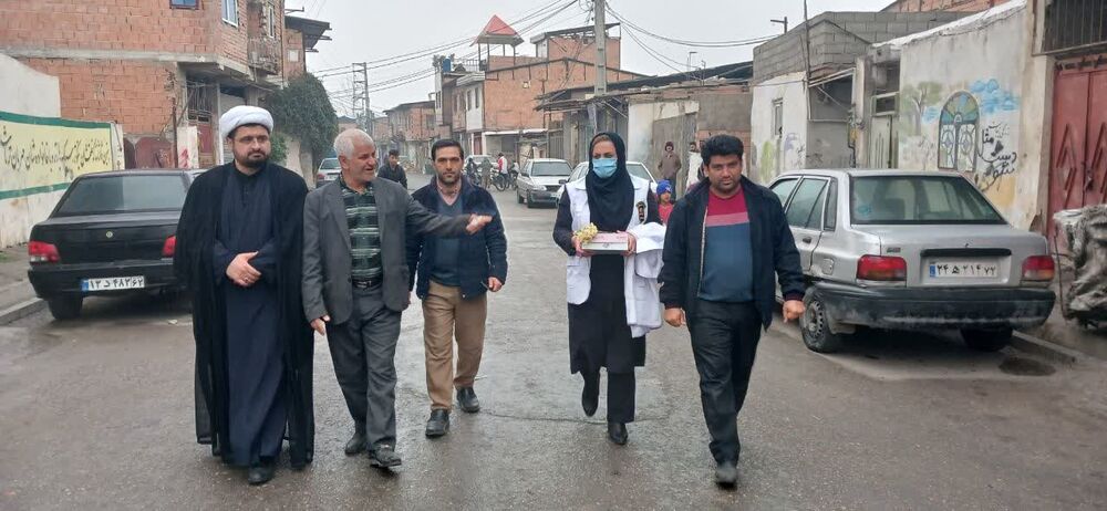 تجلیل بچه مسجدی های امام جعفرصادق (ع) نکا از پدران نیازمند