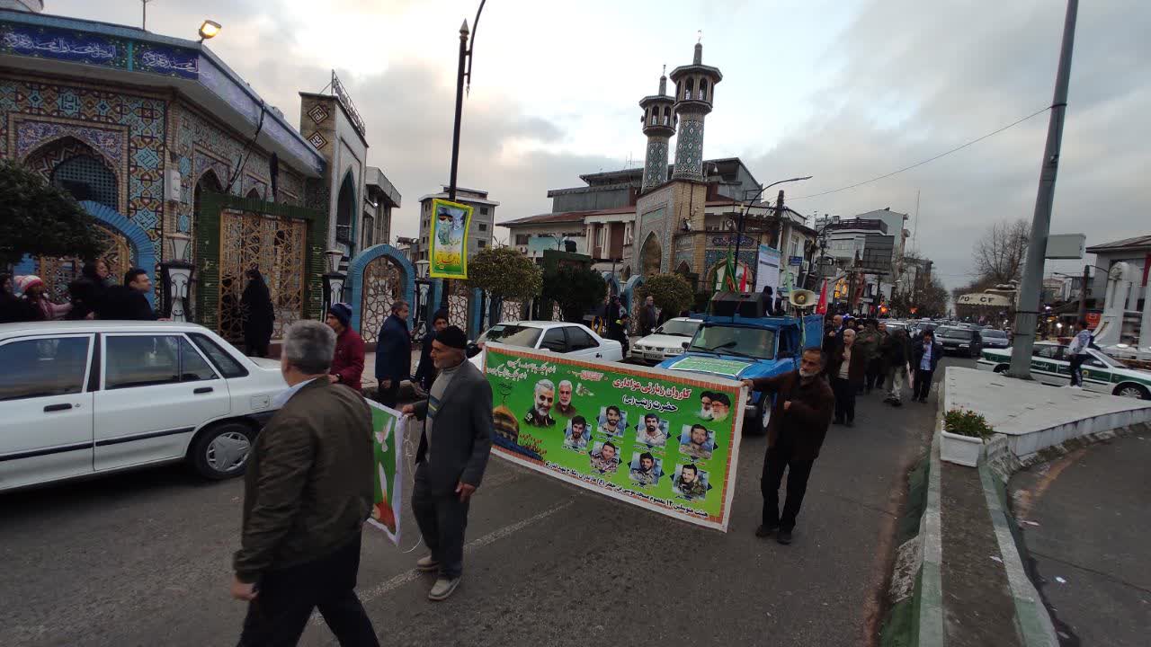حضور کاروان زیارتی عاشورایی هیات چهارده معصوم شهرستان نکا در آستانه اشرفیه