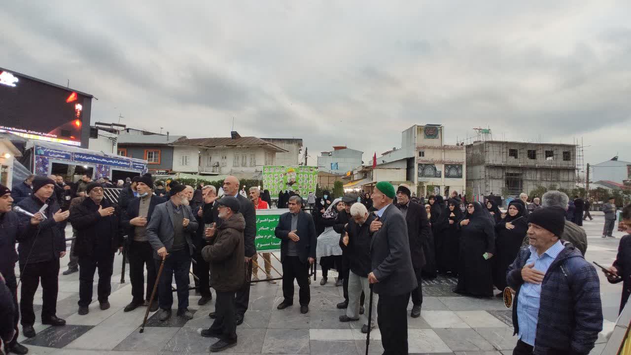 حضور کاروان زیارتی عاشورایی هیات چهارده معصوم شهرستان نکا در آستانه اشرفیه