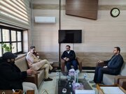 دیدار مشاور هنری ستاد عالی کانون‌های مساجد کشور با مدیرکل ارشاد اسلامی کردستان
