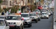رژه خودرویی نیروهای مسلح در جیرفت