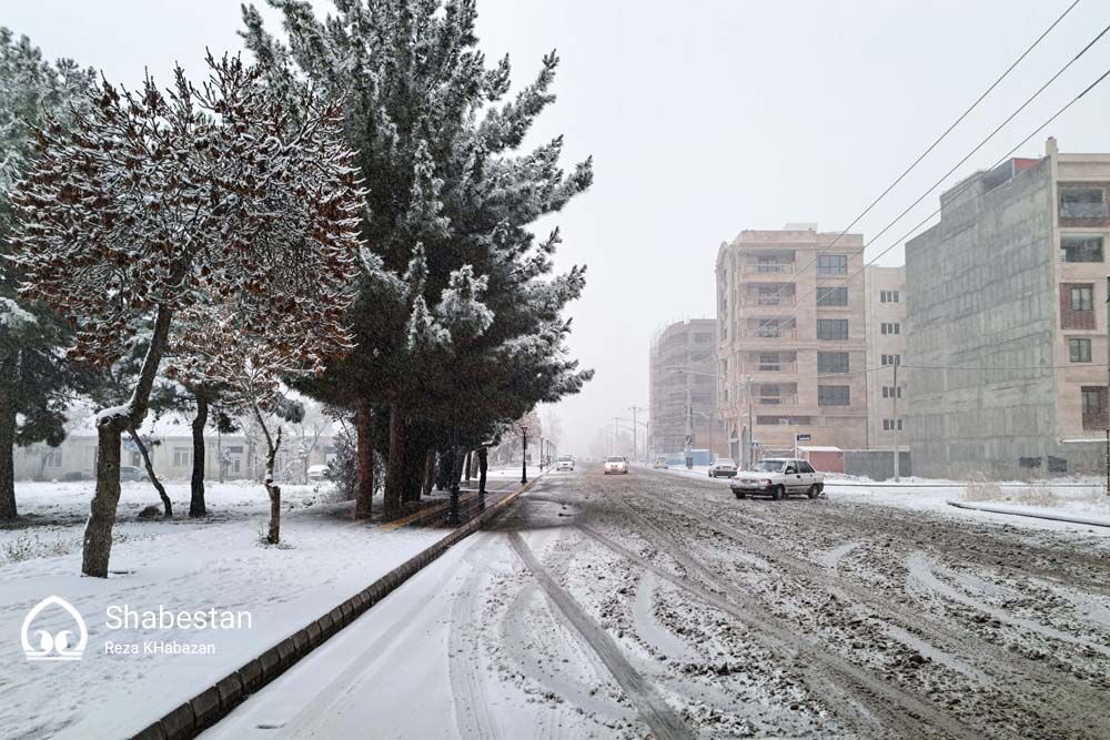 بارش برف در بجنورد