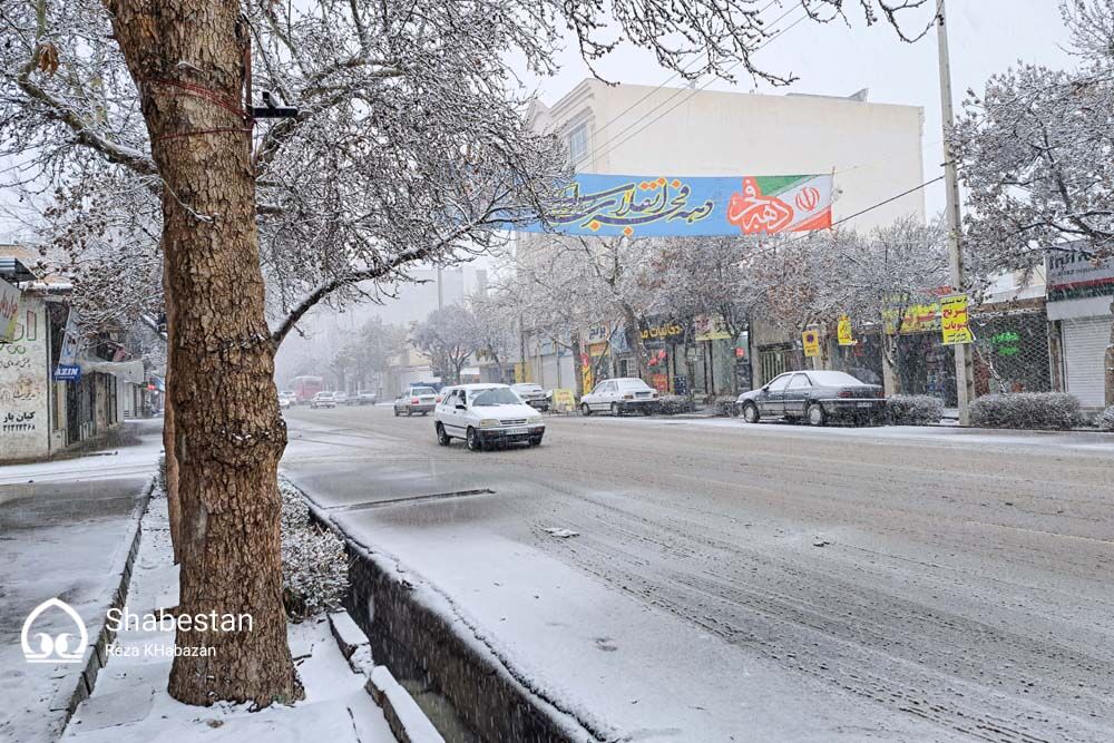 بارش برف در بجنورد