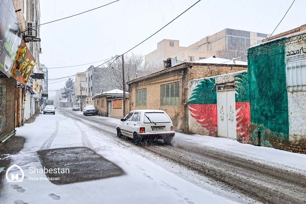 بارش برف در بجنورد