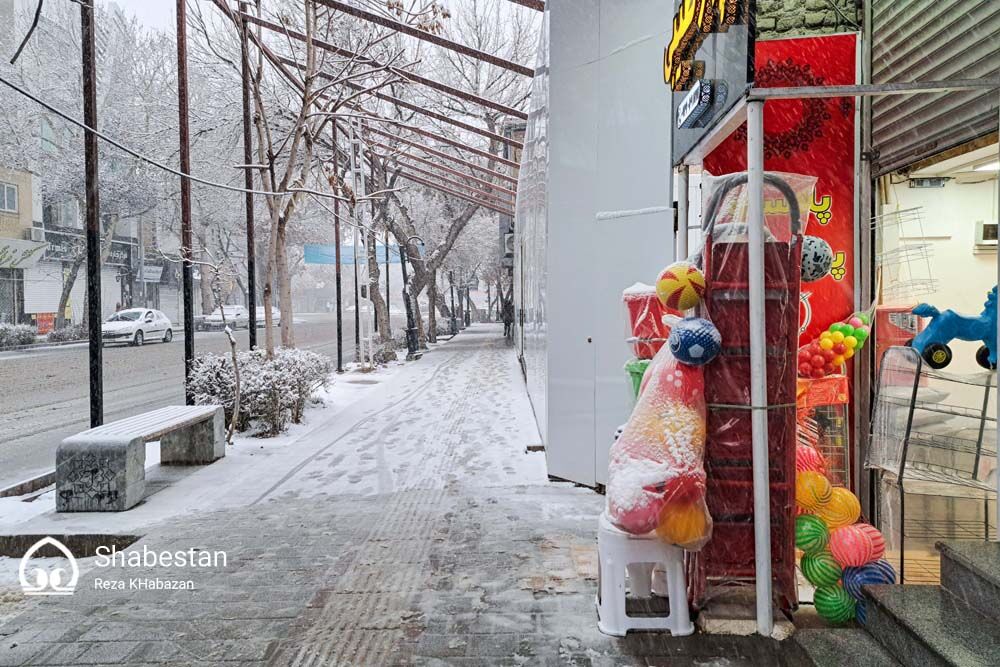 بارش برف در بجنورد