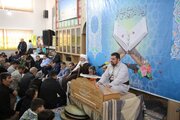 محفل انسی با قرآن کریم در بخش کلاترزان سنندج مسجد جامع شویشه برگزار شد