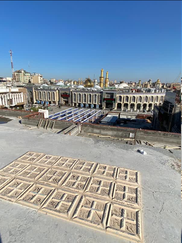 آغاز نصب کاشیهای ثبت شده بنام خیران ایرانی در حرم مطهر حسینی