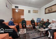 دیدار فجرانه فرماندهان نیروهای مسلح کرمان با خانواده شهدا