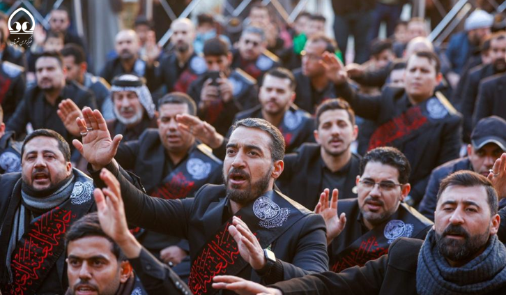 تشییع نمادین پیکر امام موسی کاظم(ع) در کاظمین عراق