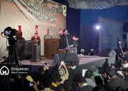 فیلم| اجتماع هیئت‌های مذهبی کرمان در آستانه چهلم شهدای حادثه تروریستی با حضور مهدی رسولی