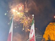 گلبانگ تکبیر و نورافشانی آسمان کرمان در شب پیروزی انقلاب